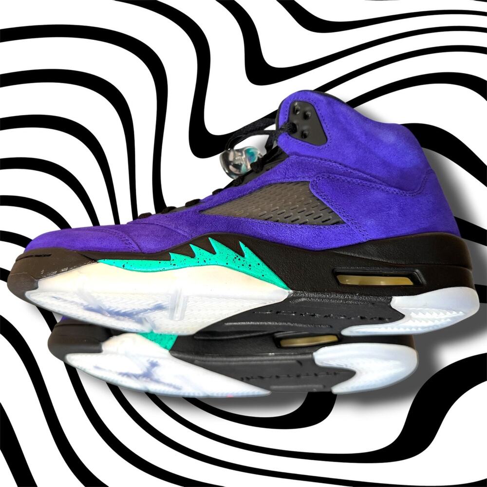 •NEW• Jordan 5 Alternate Grape Sneaker • 8.5M/10W Deadstock w/ OG Box 136027-500
